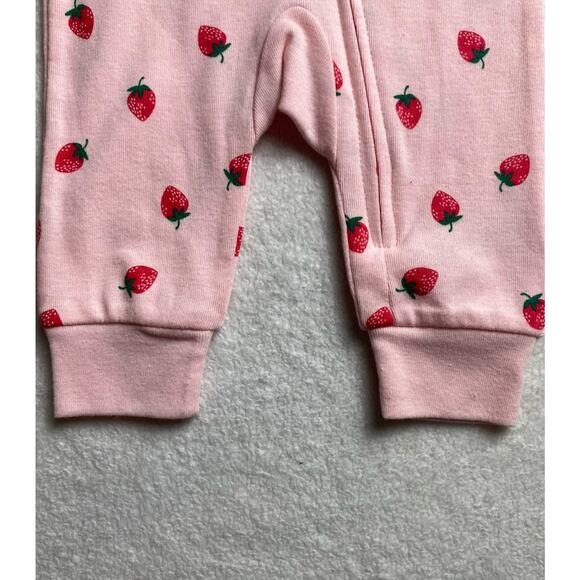 Carter’s Baby Girl Strawberry Footless Sleeper Pink One-Piece Pajamas 3M - Picture 5 of 10